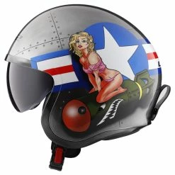 Alternative view of LS2 Spitfire Bomb Rider Helmet