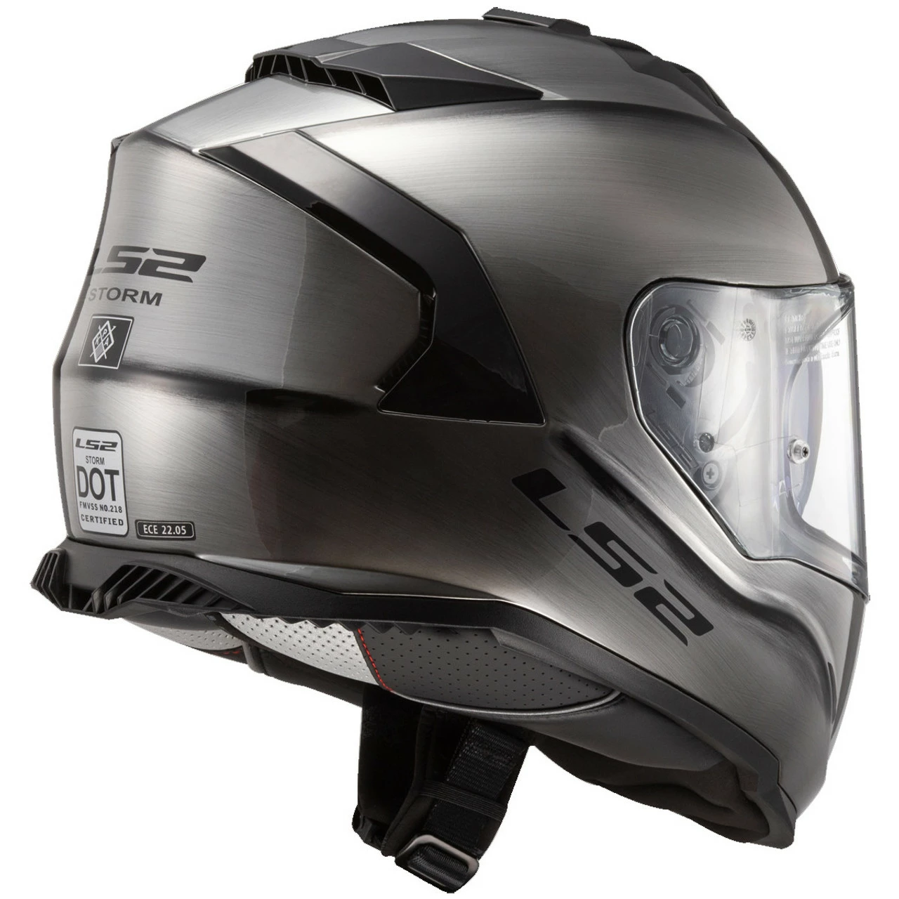 LS2 Assault Brushed Alloy Helmet 3 LS2 Assault Brushed Alloy Helmet