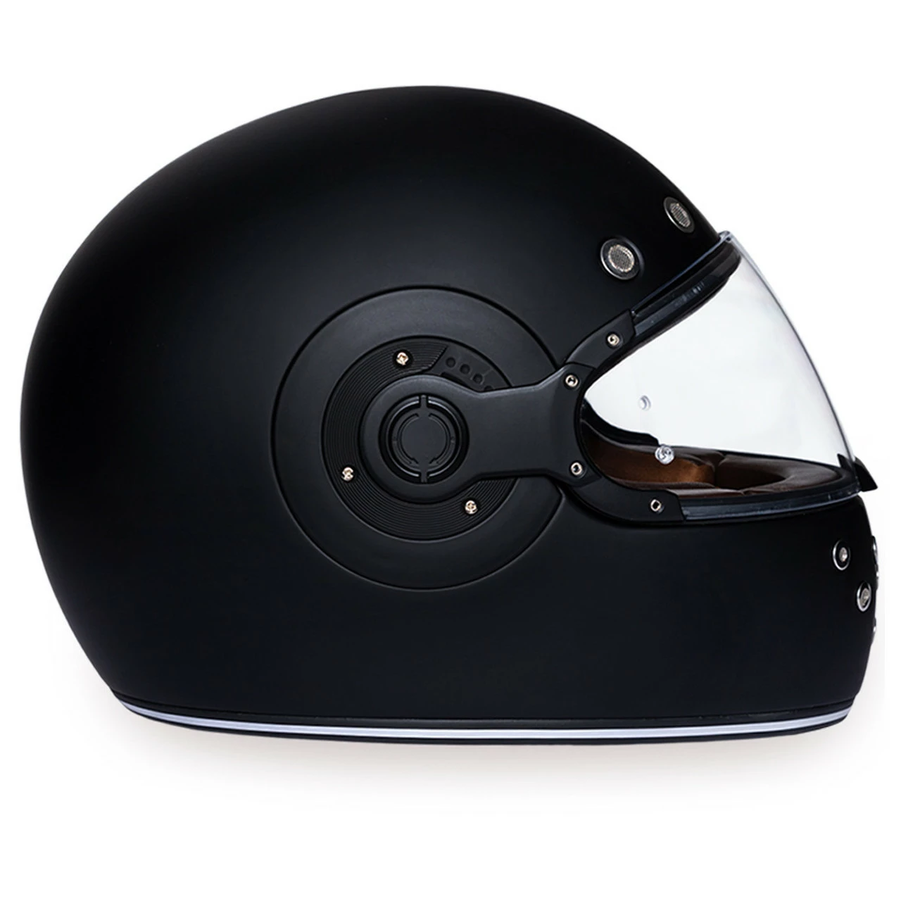 Daytona Retro Dull Black Helmet 3 Daytona Retro Dull Black Helmet