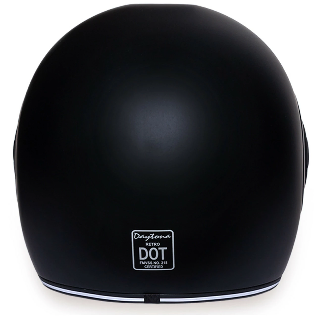 Daytona Retro Dull Black Helmet 5 Daytona Retro Dull Black Helmet - Image 3
