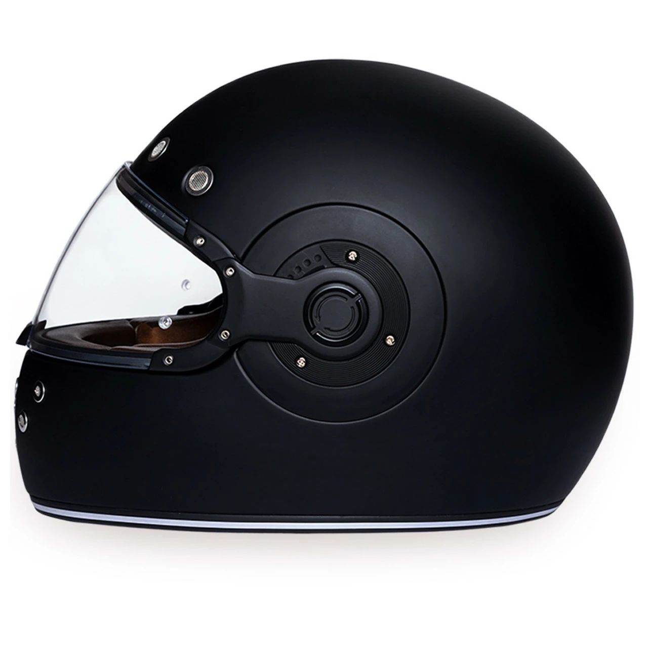 Daytona Retro Dull Black Helmet 4 Daytona Retro Dull Black Helmet - Image 2