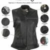 Highway 21 Women's Ava Leather Motorcycle Vest