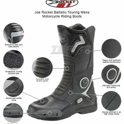 Joe Rocket Ballistic Touring Mens Motorcycle Riding Boots