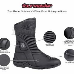 Tour Master Solution V3 Water Proof Motorcycle Boots