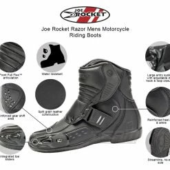 Joe Rocket Razor Mens Motorcycle Riding Boots