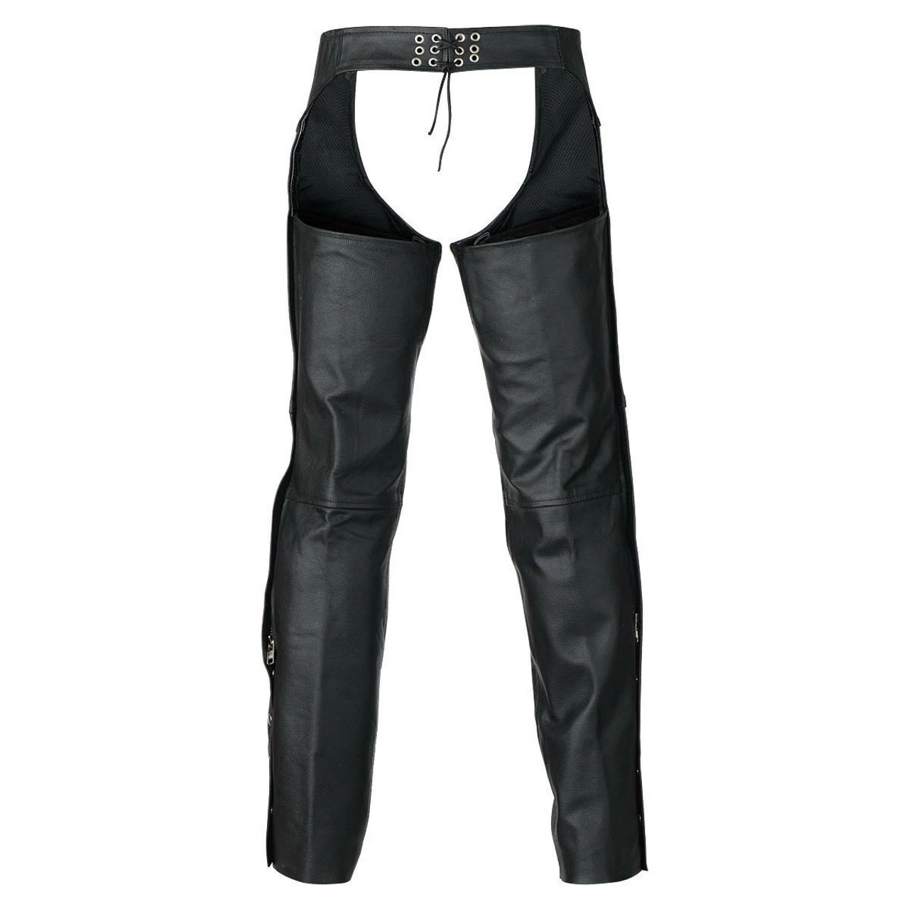 Vance Leather VL805S Mens And Womens All Season Black Zip-out Insulated Thermal Liner Biker Leather Motorcycle Chaps - Image 2
