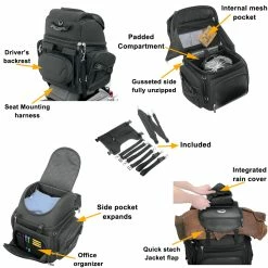 Saddlemen BR3400 Sissy Bar Bag