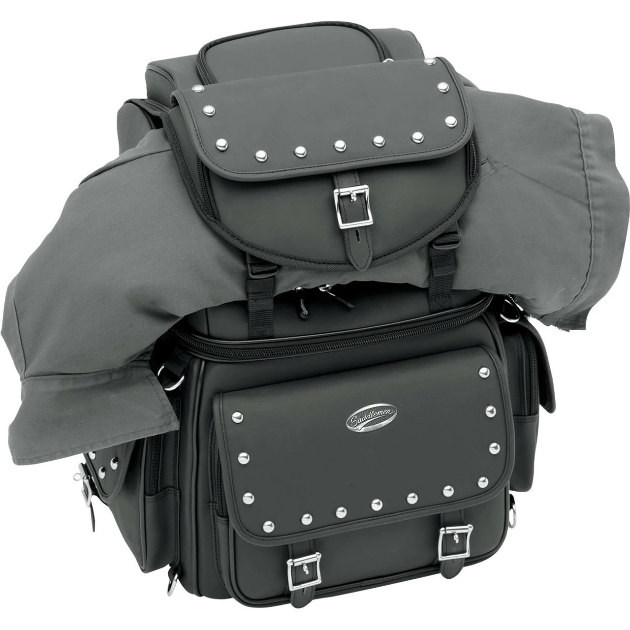Saddlemen BR3400 EX Studs Sissy Bar Bag 4 Saddlemen BR3400 EX Studs Sissy Bar Bag - Image 2