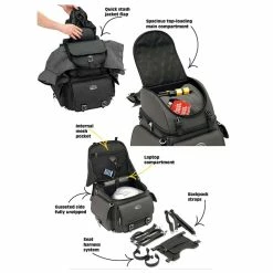 Saddlemen BR1800 EX Plain Sissy Bar Bag -100 Percent Shop 531720 00000.1640681765