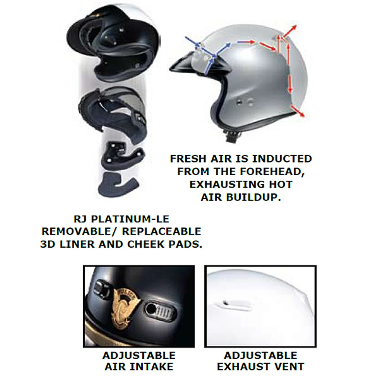 Shoei RJ Platinum-LE Low-Rise Helmet 3 Shoei RJ Platinum-LE Low-Rise Helmet