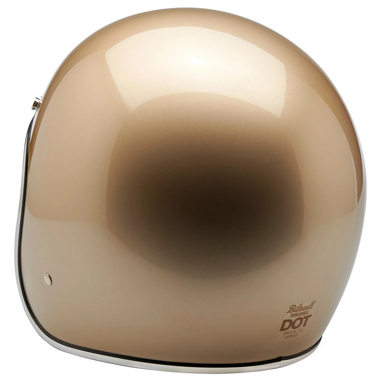 Biltwell Bonanza Metallic Champagne Helmet 5 Biltwell Bonanza Metallic Champagne Helmet - Image 3