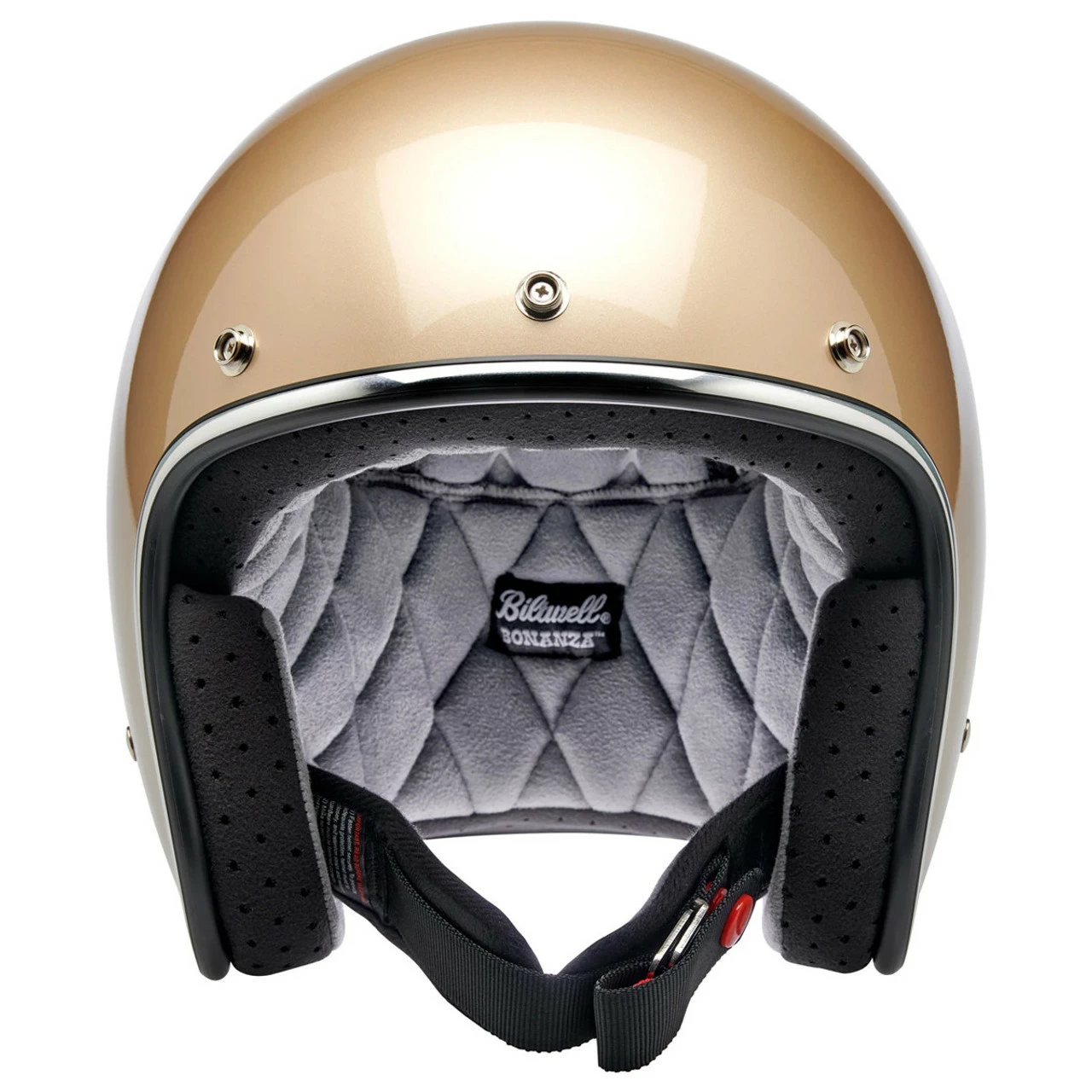 Biltwell Bonanza Metallic Champagne Helmet 4 Biltwell Bonanza Metallic Champagne Helmet - Image 2