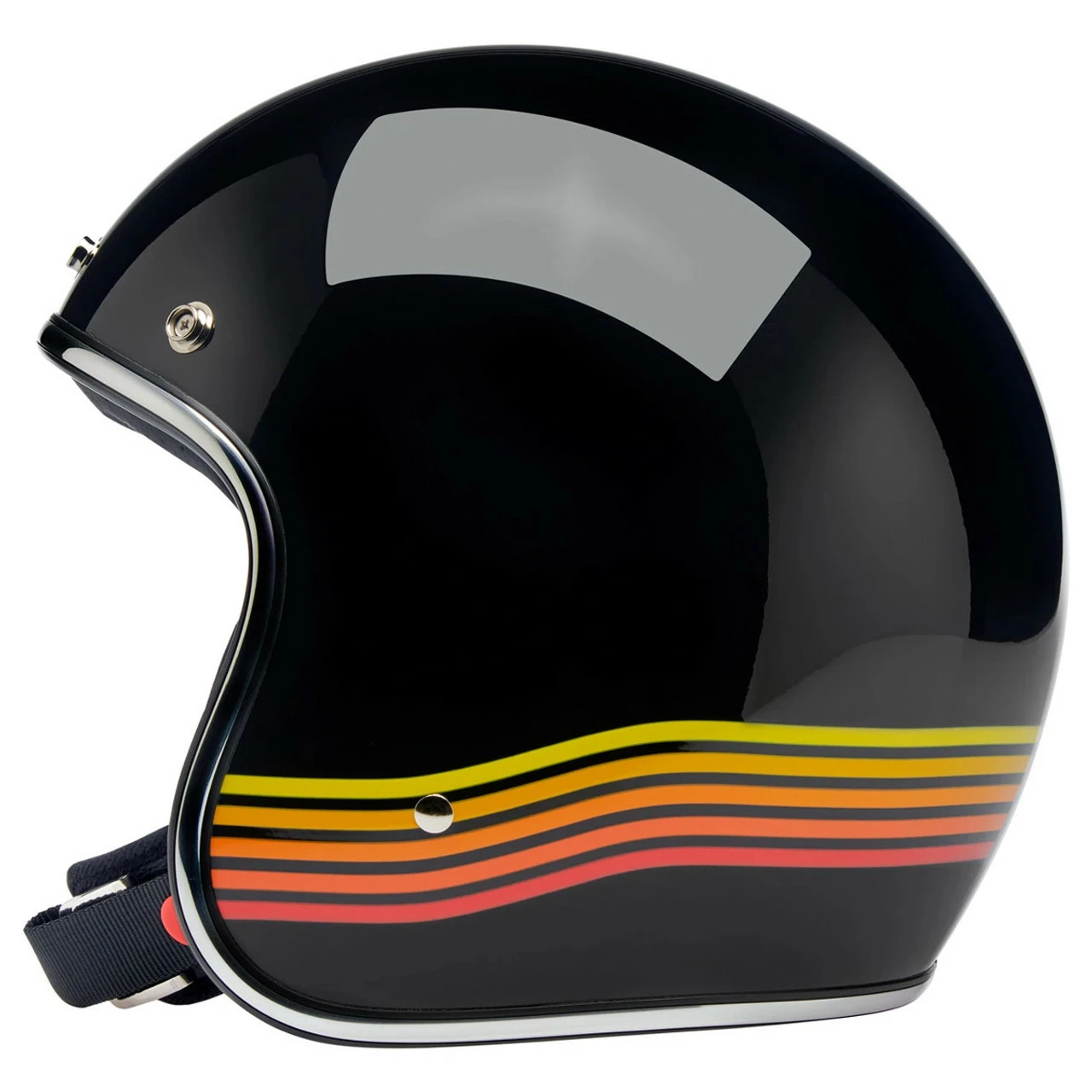 Biltwell Bonanza Gloss Black Spectrum Helmet 7 Biltwell Bonanza Gloss Black Spectrum Helmet - Image 5