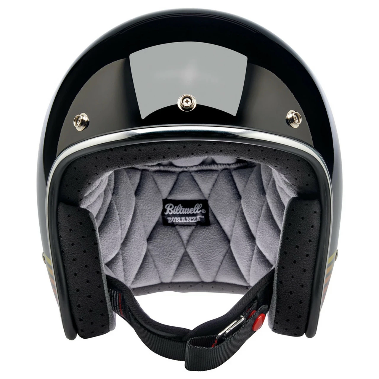 Biltwell Bonanza Gloss Black Spectrum Helmet 4 Biltwell Bonanza Gloss Black Spectrum Helmet - Image 2