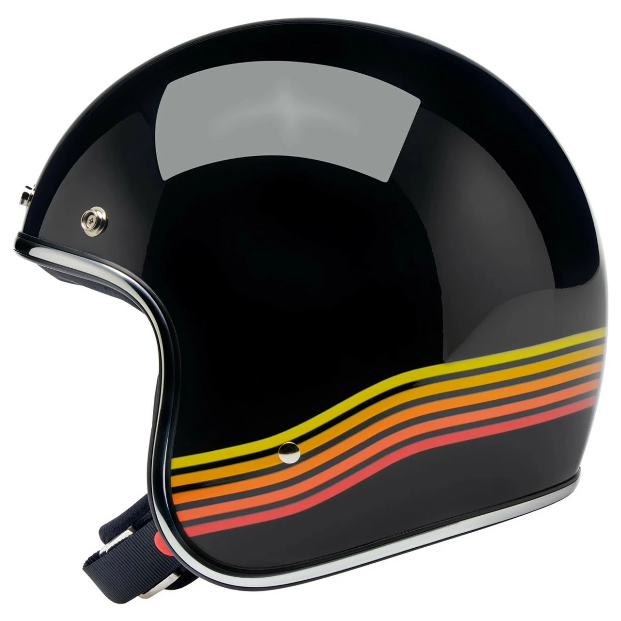 Biltwell Bonanza Gloss Black Spectrum Helmet 5 Biltwell Bonanza Gloss Black Spectrum Helmet - Image 3