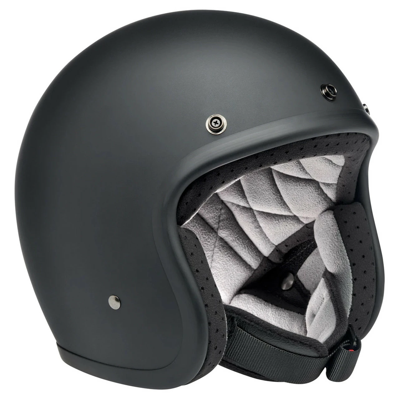 Biltwell Bonanza Flat Black Helmet 3 Biltwell Bonanza Flat Black Helmet