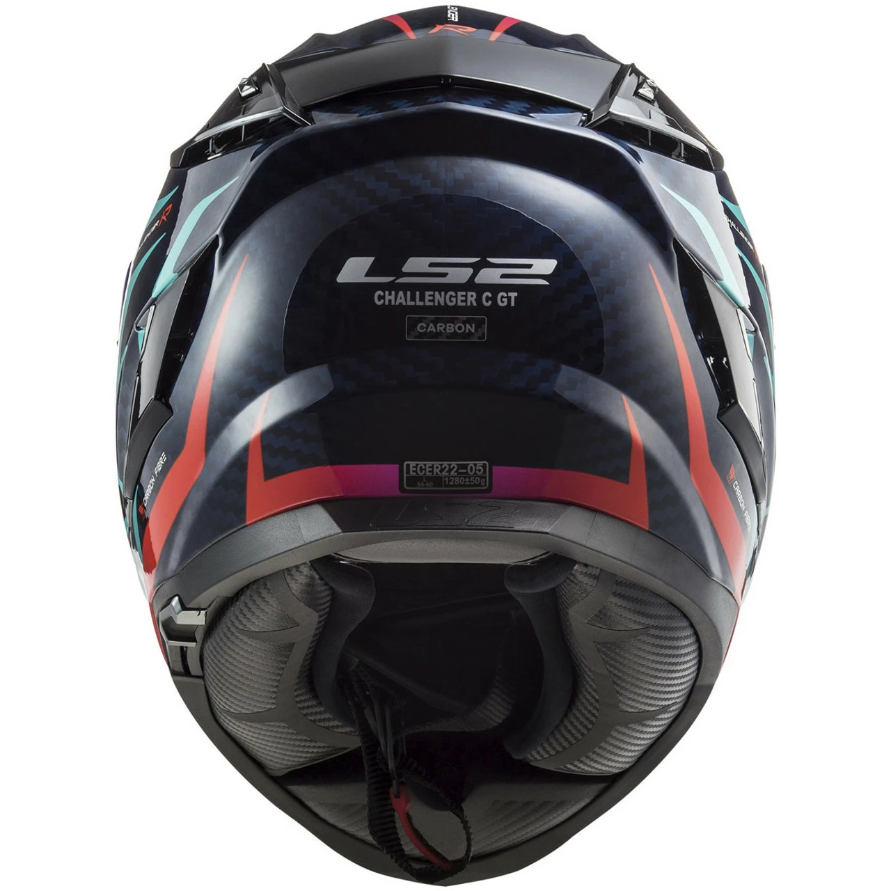 LS2 Challenger Carbon Flames Helmet - Image 3