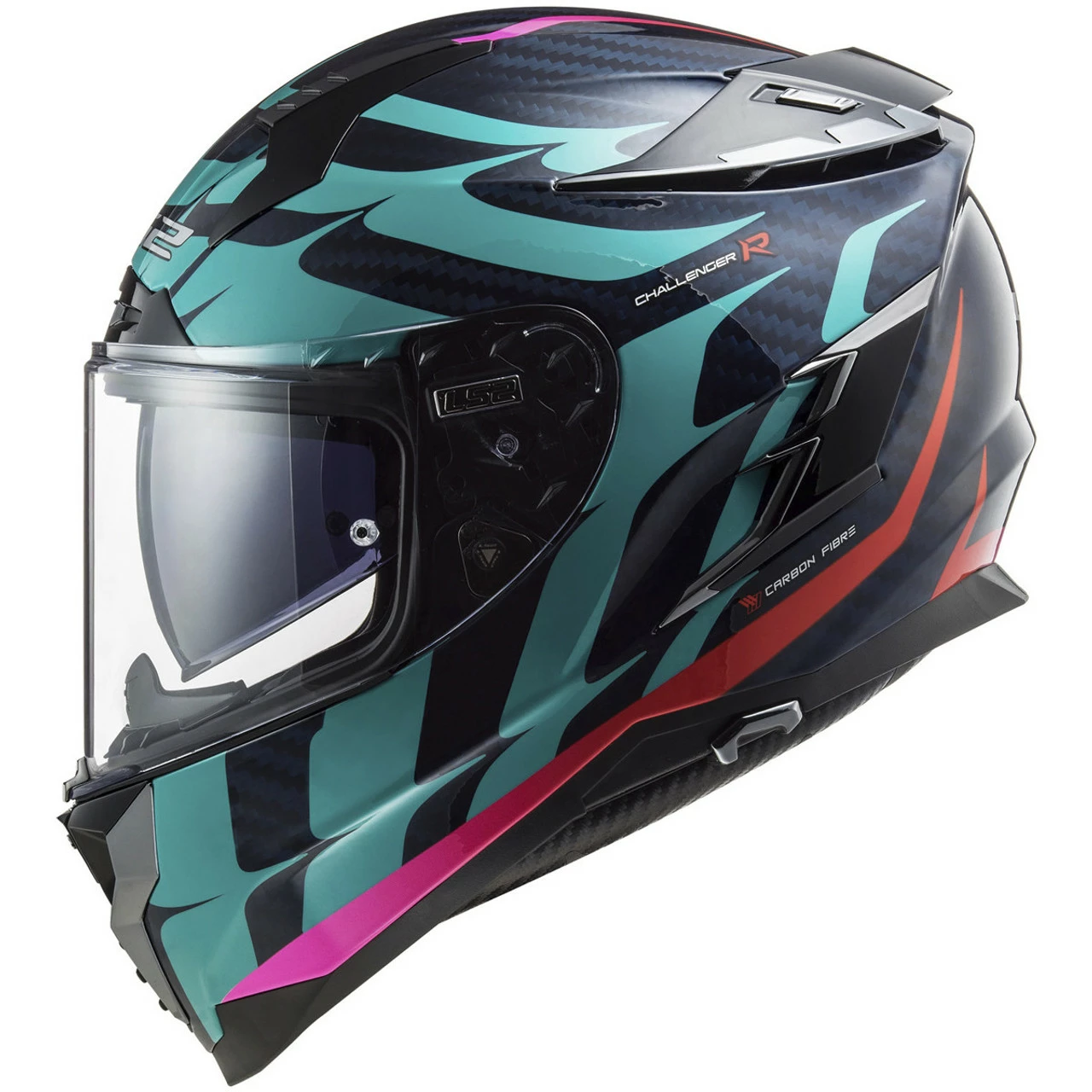 LS2 Challenger Carbon Flames Helmet