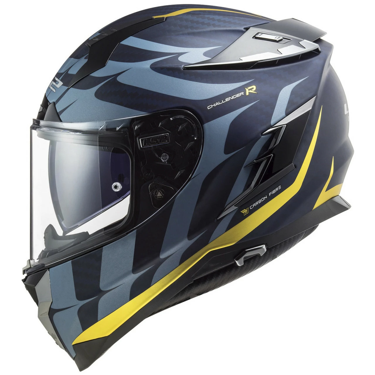 LS2 Challenger Carbon Flames Helmet - Image 5