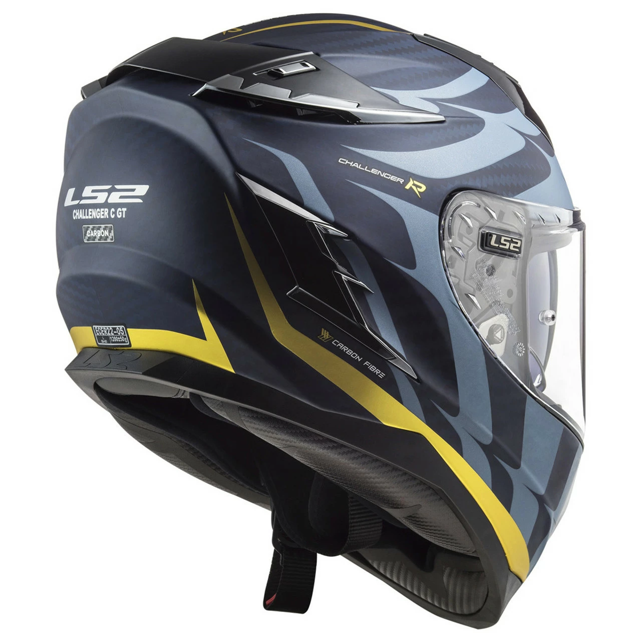 LS2 Challenger Carbon Flames Helmet - Image 6