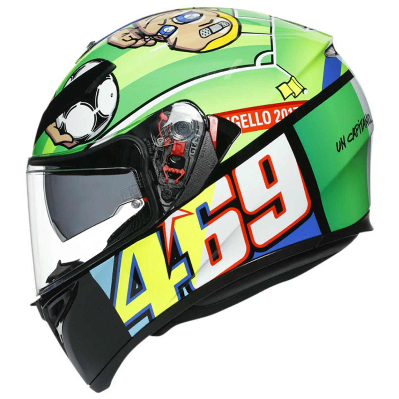 AGV K3 SV Rossi Mugello 2017 Helmet - Image 2