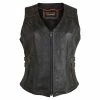 High Mileage HML1037DB Womens Distressed Brown Premium Cowhide Biker Motorcycle Leather Vest With Buckles 1 High Mileage HML1037DB Womens Distressed Brown Premium Cowhide Biker Motorcycle Leather Vest With Buckles -100 Percent Shop 61065 43035.1661286189