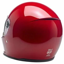 Biltwell Lane Splitter Gloss Blood Red Helmet -100 Percent Shop 61761 38700.1661286454