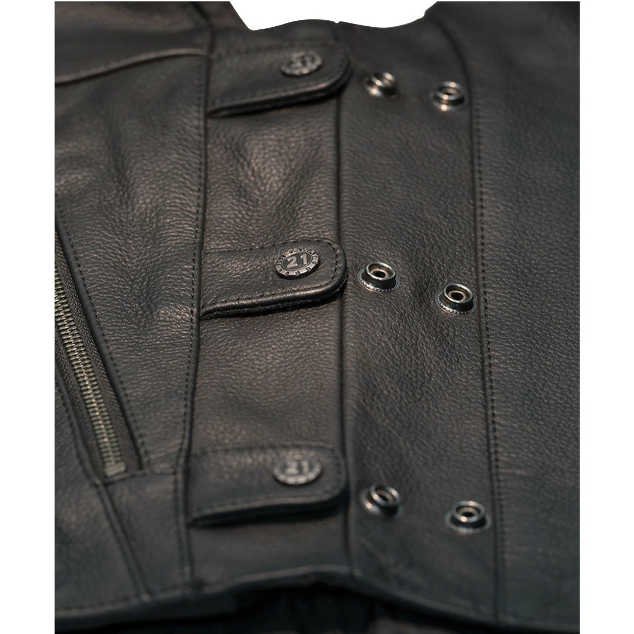 Highway 21 12 Gauge Leather Vest - Image 4