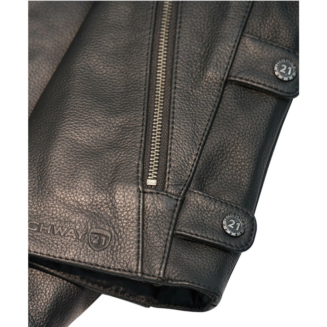 Highway 21 12 Gauge Leather Vest - Image 5