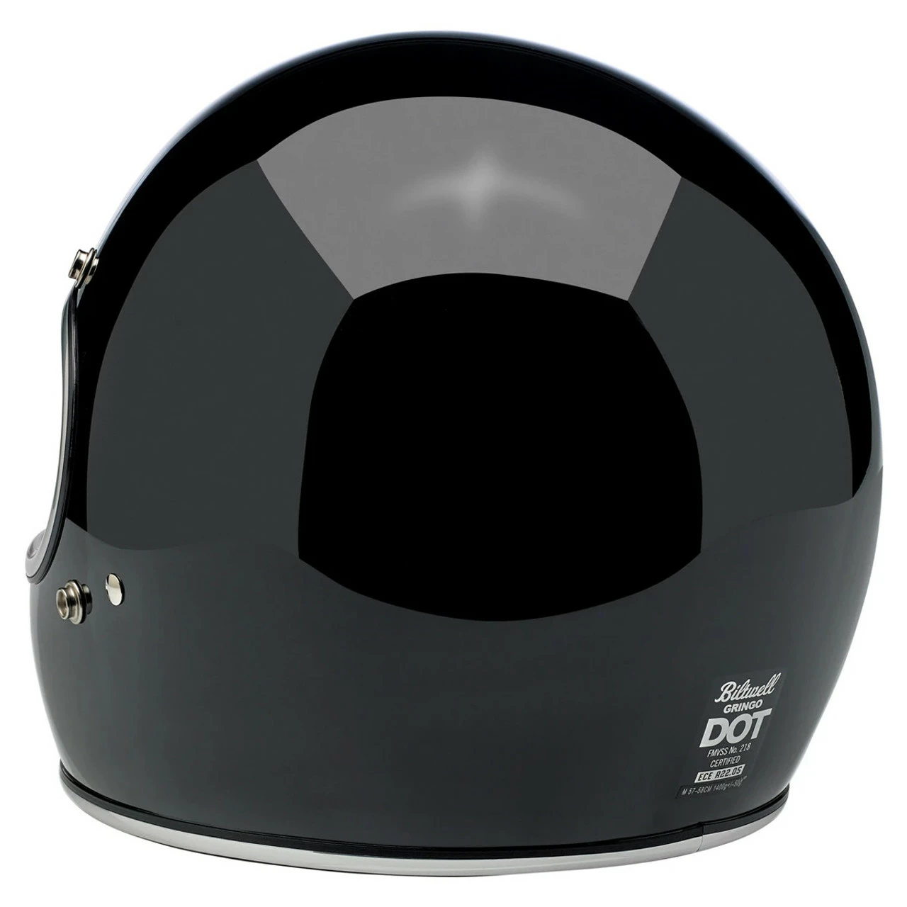 Biltwell Gringo ECE Gloss Black Helmet - Image 4