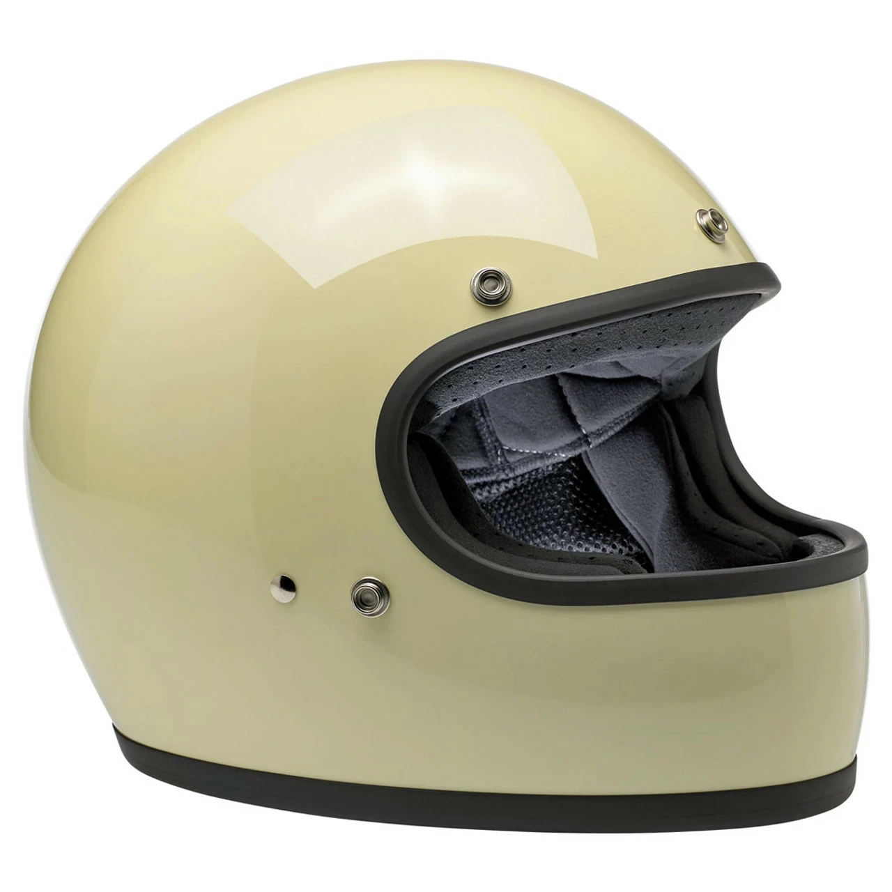 Biltwell Gringo ECE Gloss Vintage White Helmet 4 Biltwell Gringo ECE Gloss Vintage White Helmet - Image 2