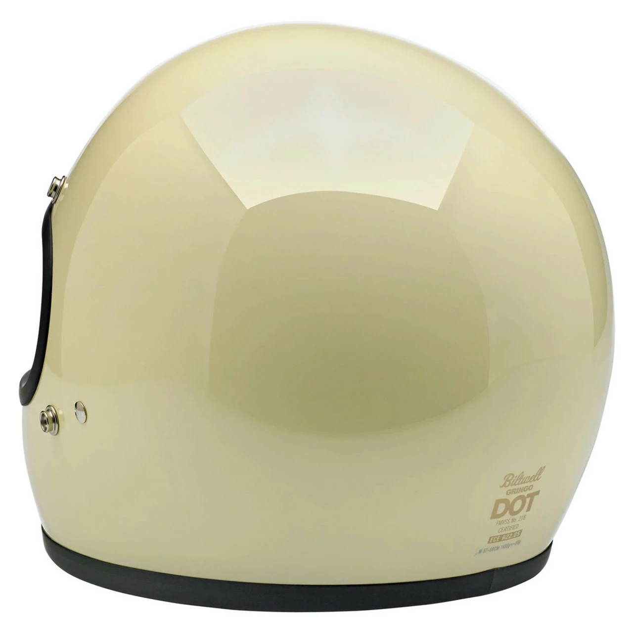 Biltwell Gringo ECE Gloss Vintage White Helmet 6 Biltwell Gringo ECE Gloss Vintage White Helmet - Image 4