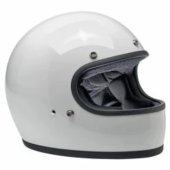 Alternative view of Biltwell Gringo ECE Gloss White Helmet