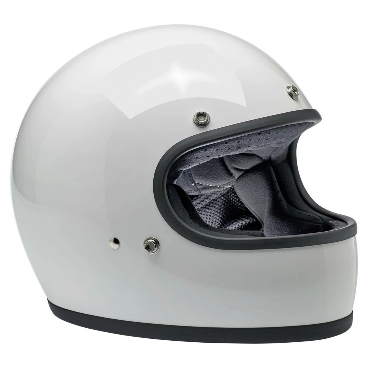 Biltwell Gringo ECE Gloss White Helmet 4 Biltwell Gringo ECE Gloss White Helmet - Image 2