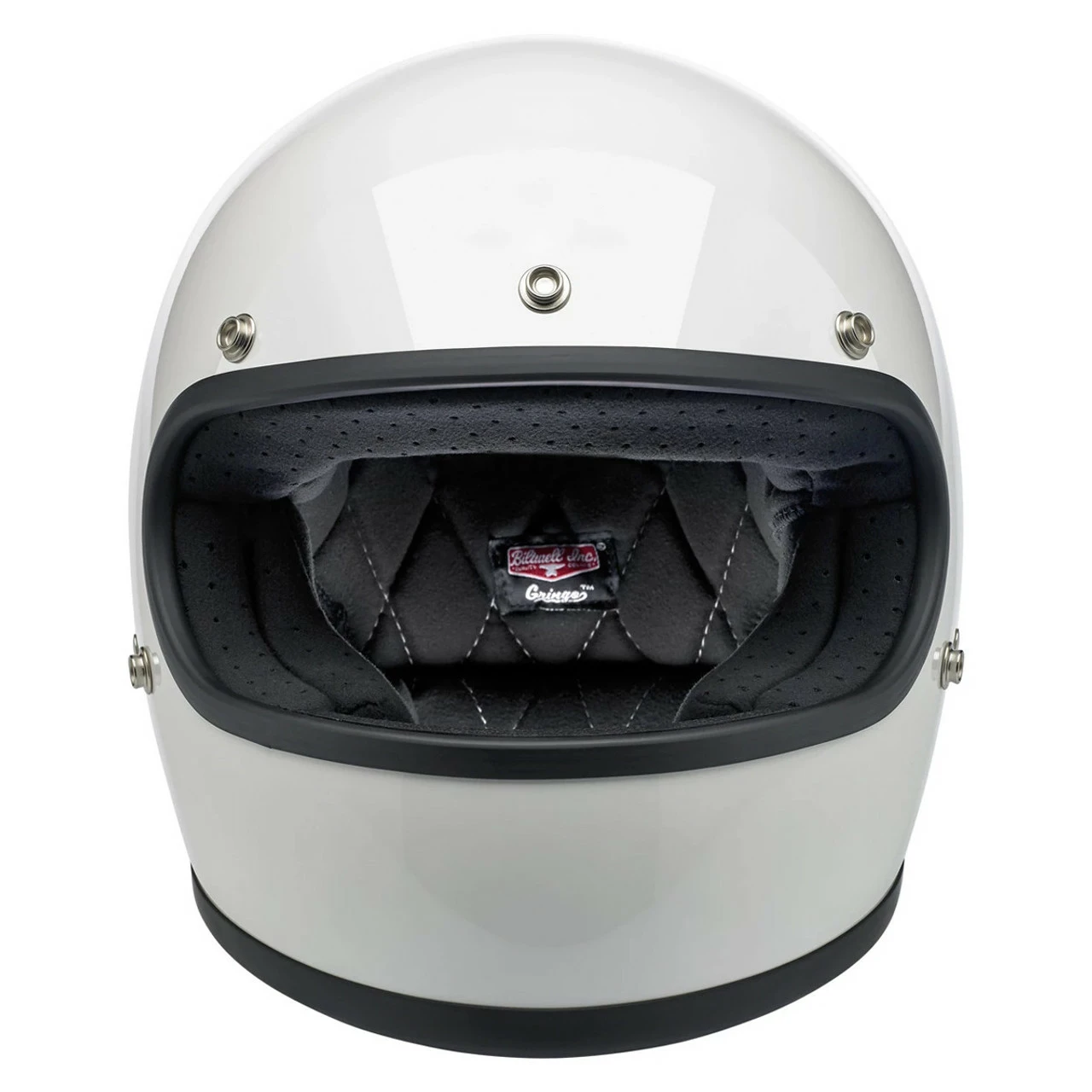 Biltwell Gringo ECE Gloss White Helmet 5 Biltwell Gringo ECE Gloss White Helmet - Image 3