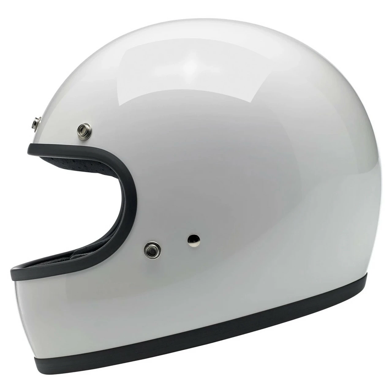 Biltwell Gringo ECE Gloss White Helmet 7 Biltwell Gringo ECE Gloss White Helmet - Image 5