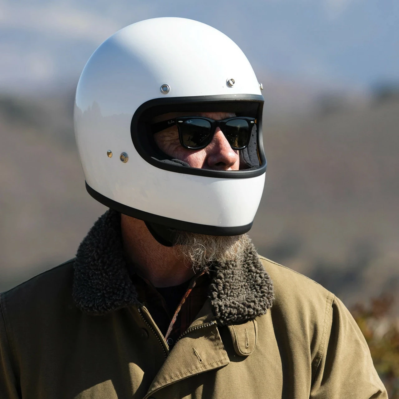 Biltwell Gringo ECE Gloss White Helmet 12 Biltwell Gringo ECE Gloss White Helmet - Image 10