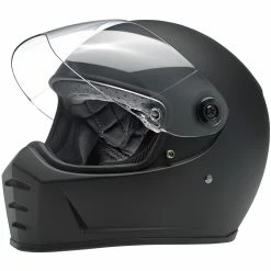 Biltwell Lane Splitter Flat Black Helmet
