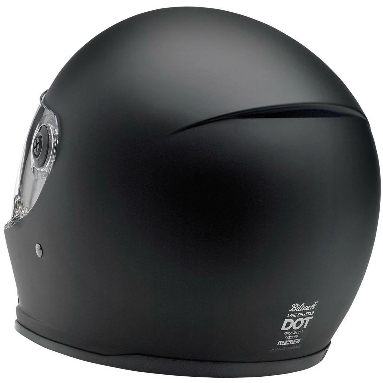 Biltwell Lane Splitter Flat Black Helmet 6 Biltwell Lane Splitter Flat Black Helmet - Image 4