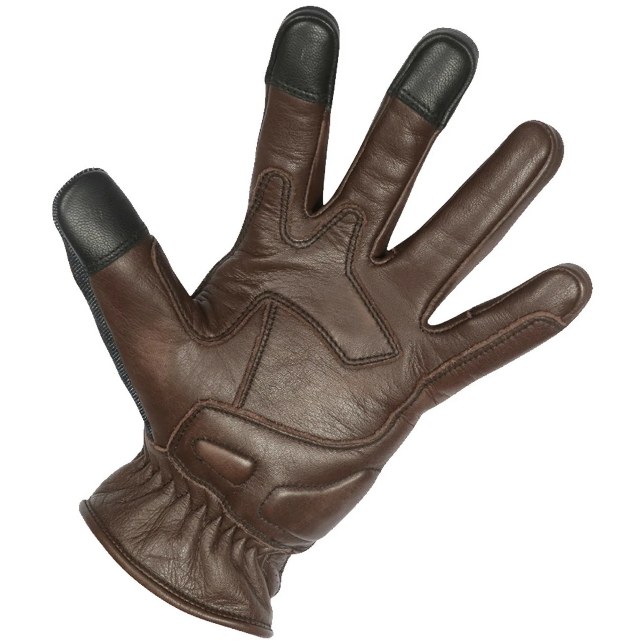 Vance VL480Br Denim And Leather Motorcycle Gloves 3 Vance VL480Br Denim And Leather Motorcycle Gloves - Image 2