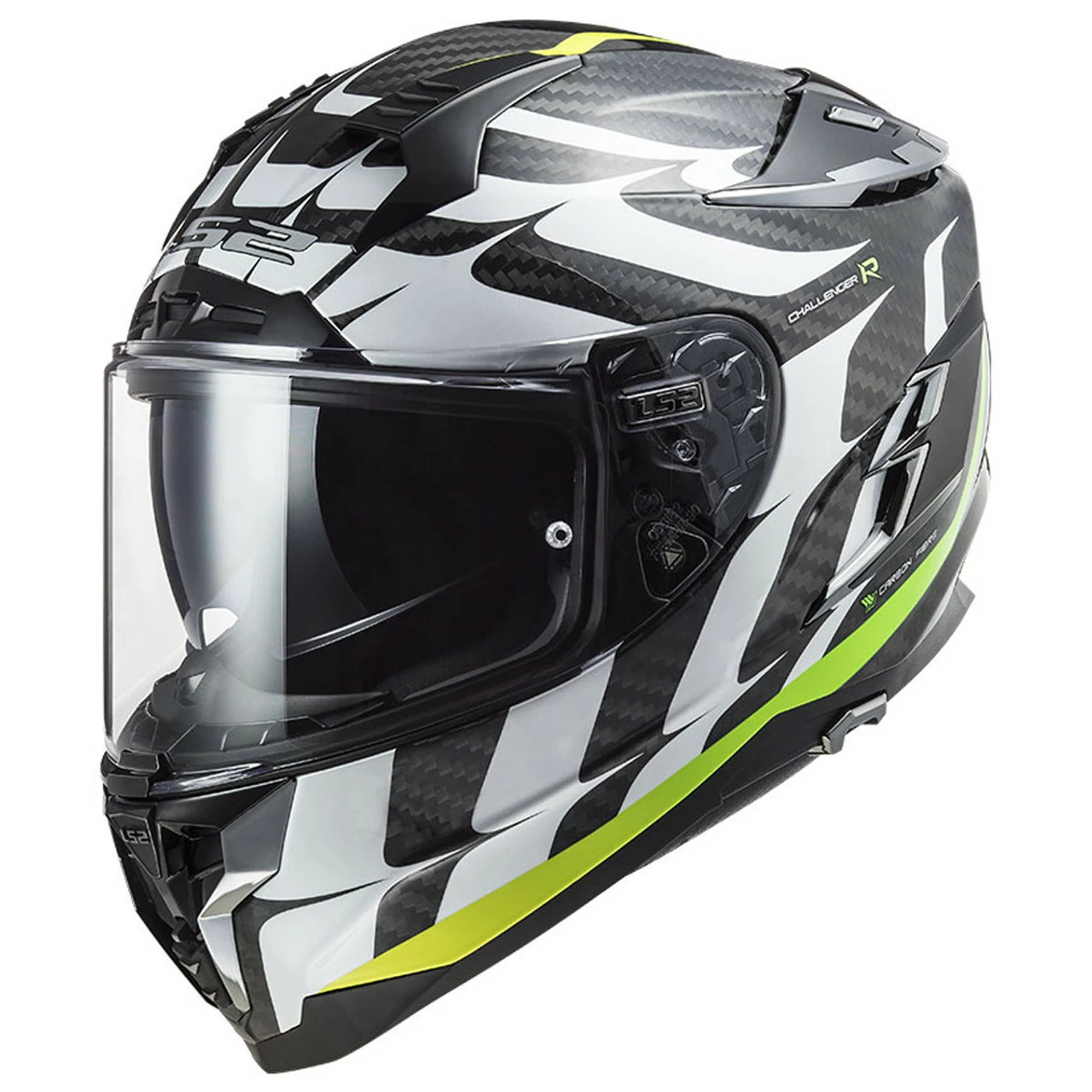 LS2 Challenger Carbon Flames Helmet - Image 7