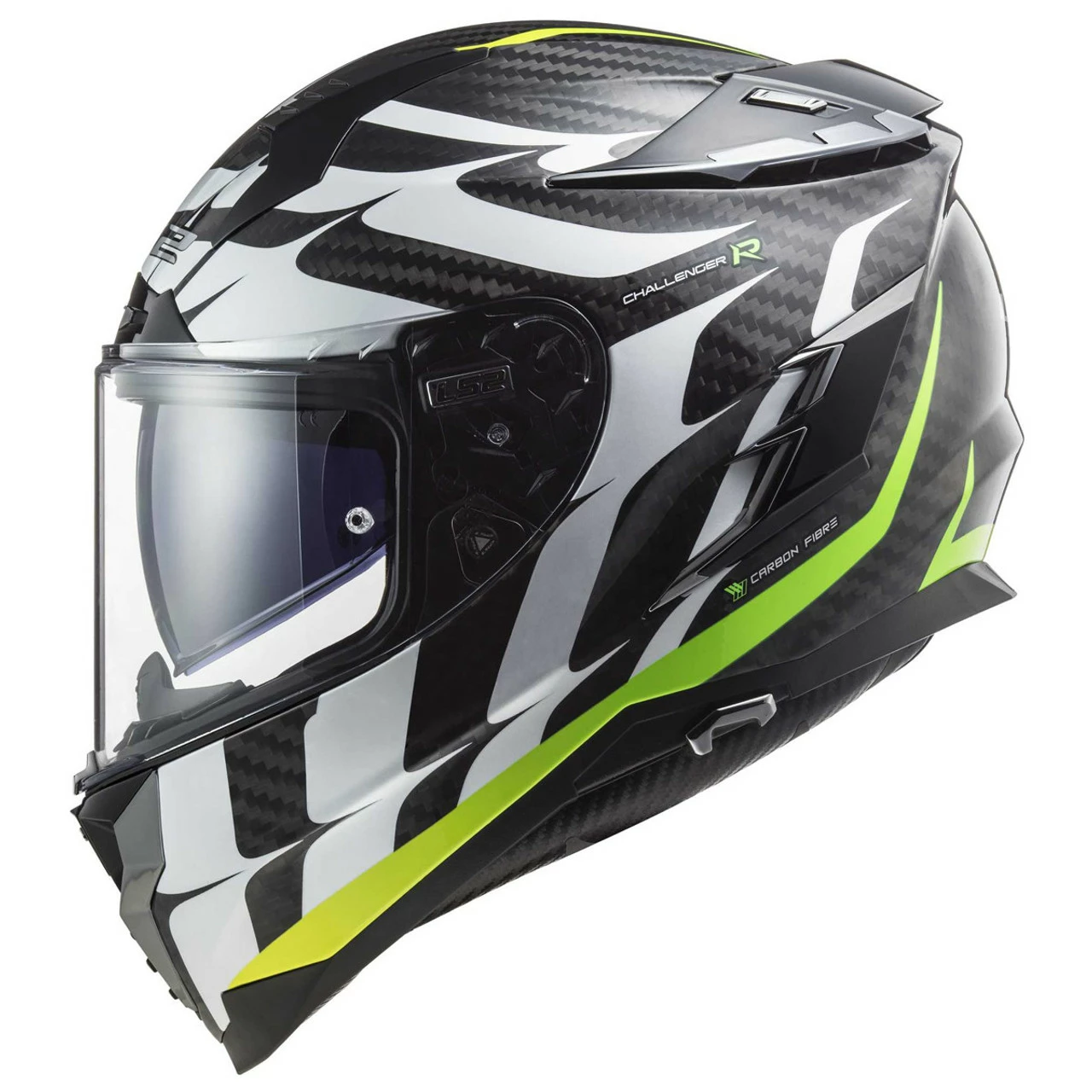 LS2 Challenger Carbon Flames Helmet - Image 9