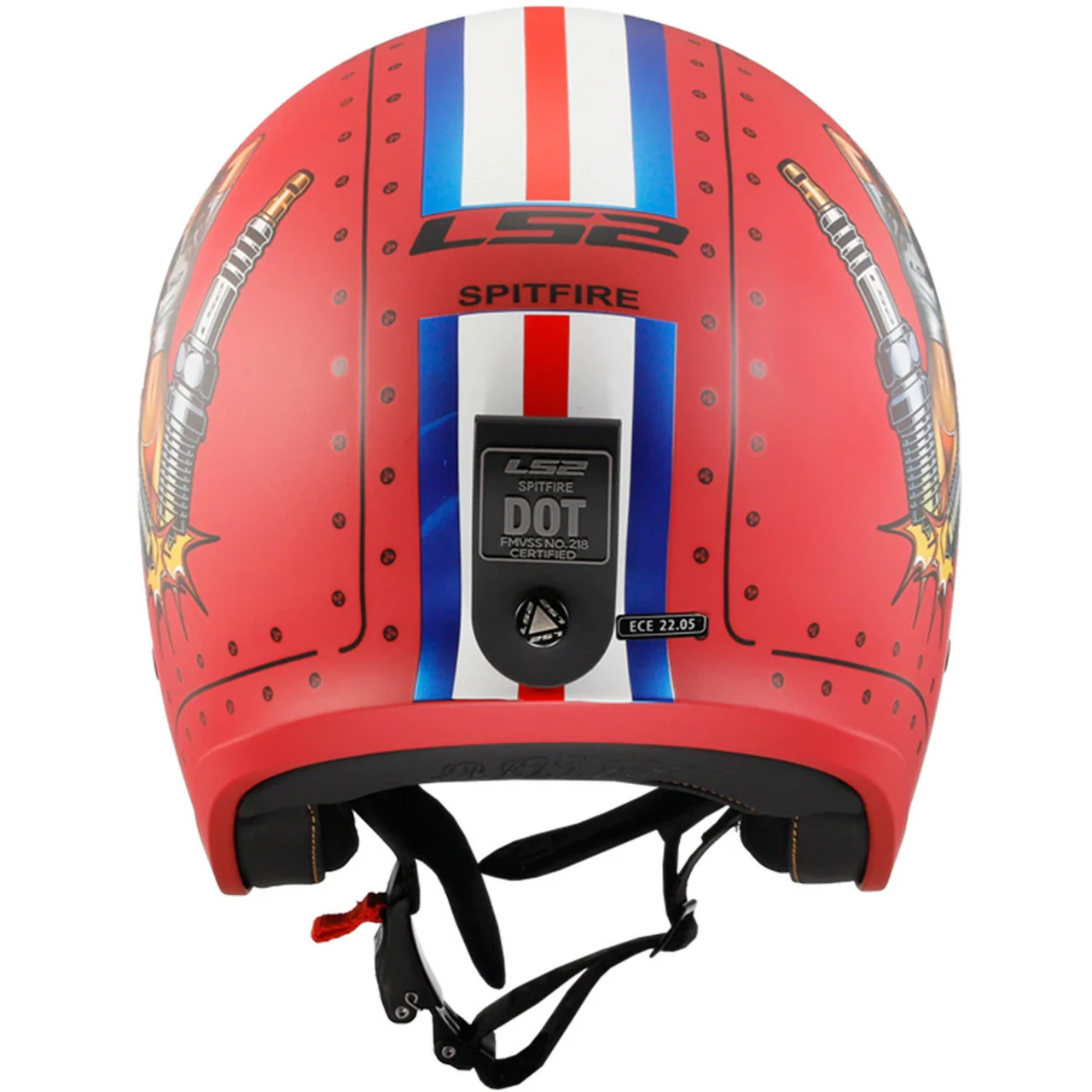 LS2 Spitfire Spark Helmet 9 LS2 Spitfire Spark Helmet - Image 7
