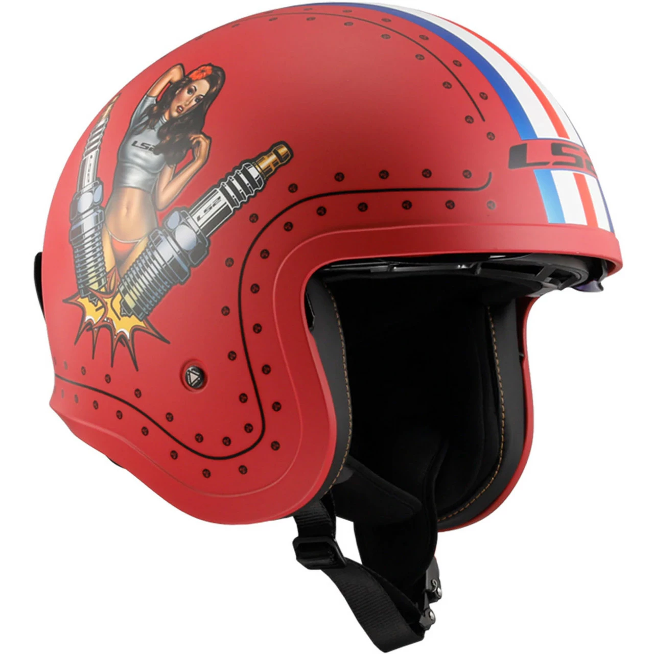 LS2 Spitfire Spark Helmet 7 LS2 Spitfire Spark Helmet - Image 5