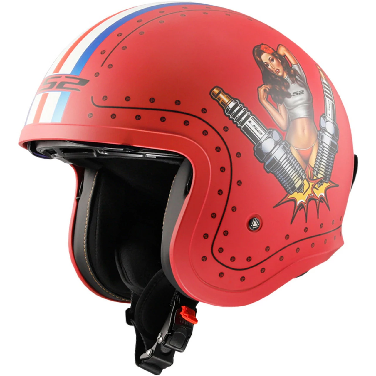 LS2 Spitfire Spark Helmet 6 LS2 Spitfire Spark Helmet - Image 4