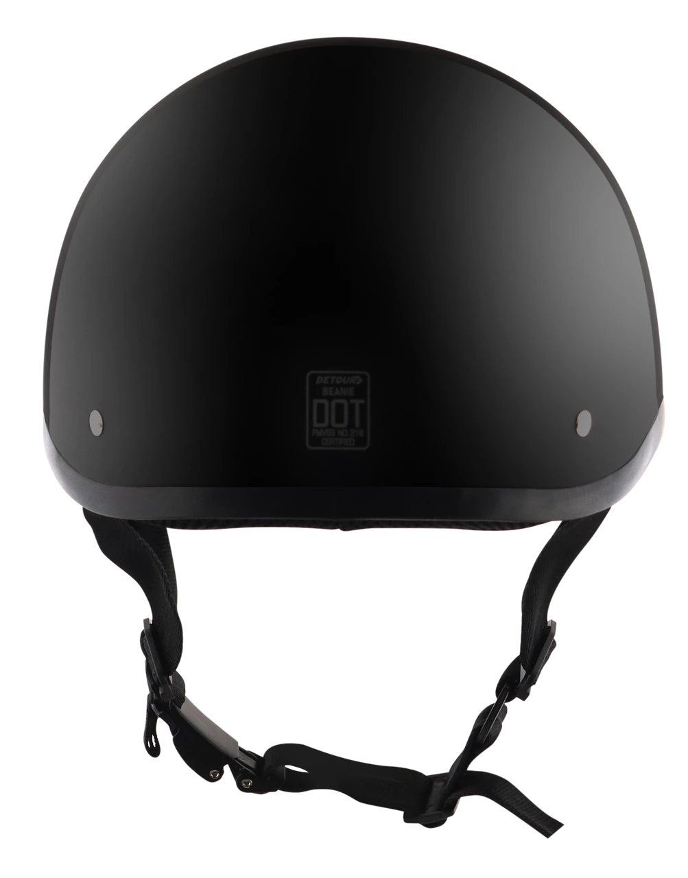 Detour Helmets D.O.T. Gloss Black Half Helmet For Motorcycle Riders With Visor 5 Detour Helmets D.O.T. Gloss Black Half Helmet For Motorcycle Riders With Visor - Image 3