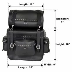 Vance VS338 Studded Large Sissy Bar Travel Pack Bag 7 Vance VS338 Studded Large Sissy Bar Travel Pack Bag -100 Percent Shop 69645 97518.1661286425