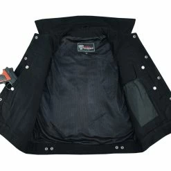 Vance VB917BK Mens Black Jean Style Denim Motorcycle Vest 14 Vance VB917BK Mens Black Jean Style Denim Motorcycle Vest -100 Percent Shop 69810 14655.1675715732