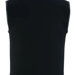 Vance VB914L Denim Black Club Vest With Leather Trims -100 Percent Shop 69867 63448.1661286389