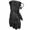 Vance Leathers 'Impulse' Waterproof Black Leather Motorcycle Gloves